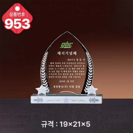 크리스탈 상패953 #3