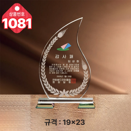 크리스탈 상패1080 #4