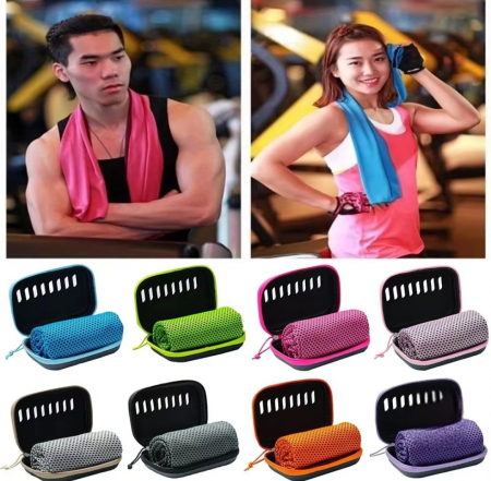 지퍼파우치 쿨링 스포츠타월 쿨타올 쿨스카프 타월 타올 스포츠타올 쿨타월 수건세트 타올세트 타올선물세트 #4