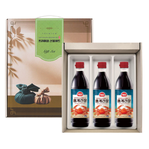 홍게간장500mlx3종 간장선물세트 카놀라유 식용유세트