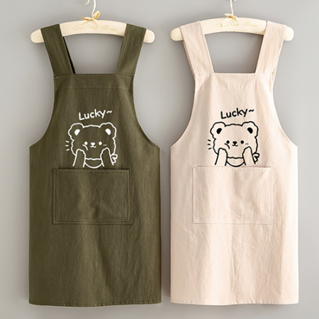 TH170 크로스 백 스트랩 요리용 면 앞치마 #2