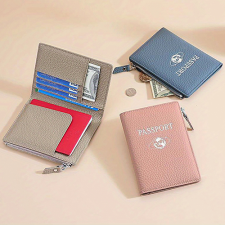 TH157 프리미엄 정품 가죽 동전 및 여권 지갑 #2