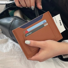 TH154 클래식 인조 가죽 카드 홀더 및 여권 지갑