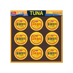 명절선물세트 동원참치 S9호, 살코기참치 90g 6캔 고추참치 90g 3캔, 쇼핑백 동봉, 박스단위 무료배송