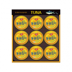 명절선물세트 동원참치 AD9호, 동원참치 살코기 85G 9개, 손잡이케이스/ 박스단위 무료배송