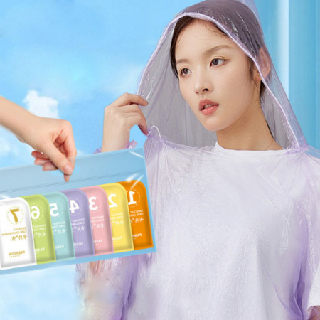 포켓 휴대용 일회용 우비 #2