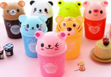 미니 휴지통, 동물 팬시 쓰레기통 #2