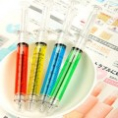 주사기 볼펜 캐릭터 볼펜