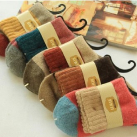 칼라 가을 양말 #2