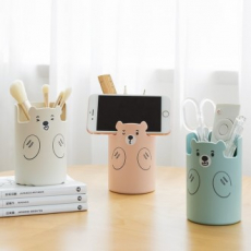 곰 필통, 연필 꽃이, 핸드폰 폴더