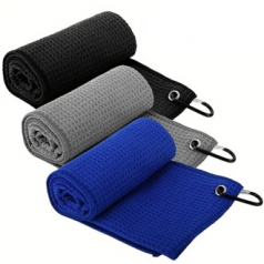 TH87 와플 패턴 골프 후크 타월