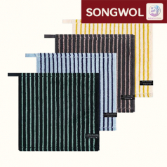 [송월타올] 호텔컬렉션 스트라이프 솔리드 핸드타올 66g 고리수건