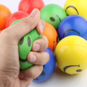 스마일 스트레스 볼 스펀지 공