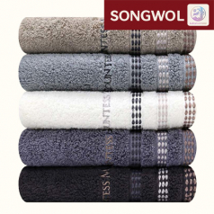 [송월타올] 카운테스마라 모던스티치40 160g 코마사 수건 40수 타월