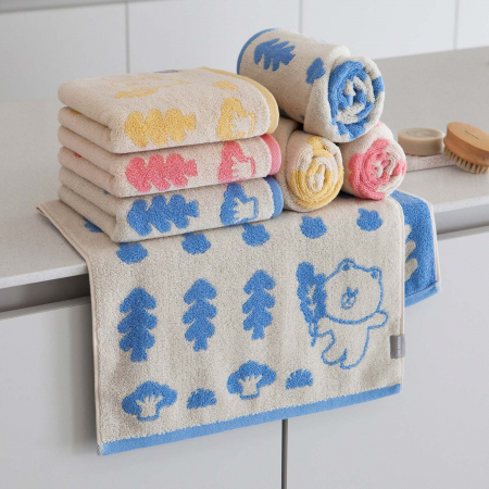 캐릭터수건 기념수건 라인 선염세면 포레스트 180g 수건 고급 타올 호텔수건 L04 #2