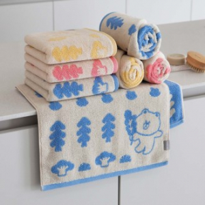 캐릭터수건 기념수건 라인 선염세면 포레스트 180g 수건 고급 타올 호텔수건 L04