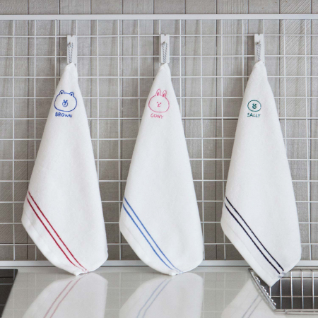 캐릭터수건 기념수건 라인 코마사핸드 피스오브피스 70g 수건 고급 타올 호텔수건 L02 #2