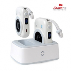 액센 PBS100 고속 충전 크래들 맥세이프 더블 일체형 보조배터리