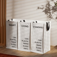 키친플래그 3단 타포린 분리수거함