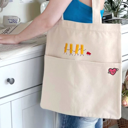 큐피트화살 사랑이 투포켓 에코백 #2