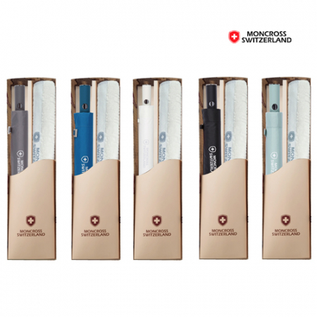 몽크로스 2단 데코 우산 + 몽크로스 바코드 타올 1P 세트 #2