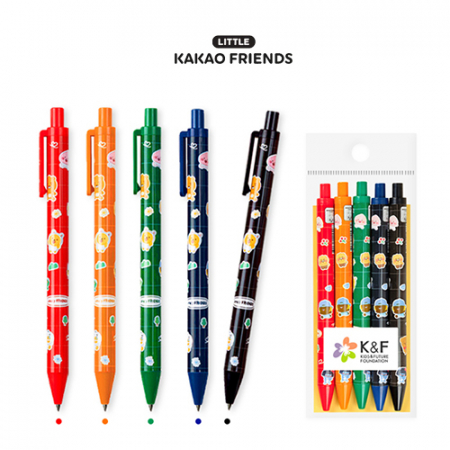 카카오 LF 러블리 슬렌더 중성펜 5P세트(0.38) #2