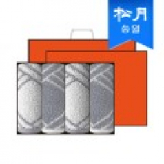 [송월타올] 몽블랑 200g 세면타올 호텔수건 4매세트+쇼핑백