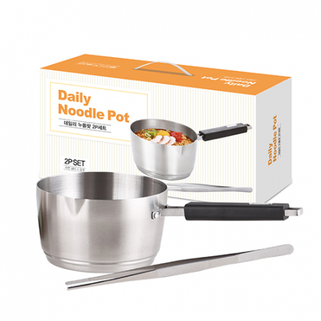 리빙아트 데일리 누들팟 2P세트(라면냄비+집게) #2