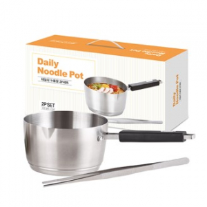 리빙아트 데일리 누들팟 2P세트(라면냄비+집게)