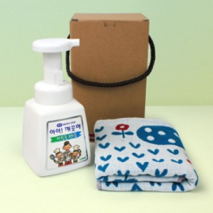 주방전용 키친솝 아이깨끗해 + 수면 캐릭터 주방타올 고리타올 + 끈케이스