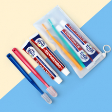 크리오 덴티.메이트 치약 2개 + 크리오 미세모칫솔 2개 + 지퍼백