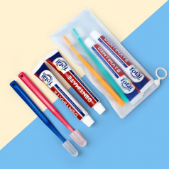 크리오 덴티.메이트 치약 2개 + 크리오 미세모칫솔 2개 + 지퍼백