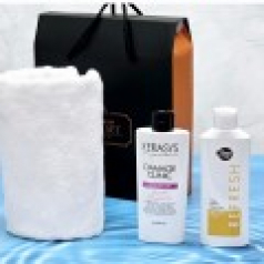 도브 바디워시+캐라시스 샴푸+ 송월 타올 수건 타올세트