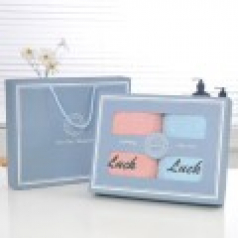 666 흡수성 타월 순면 더블 선물 상자 2개입