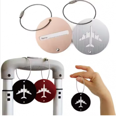 금속 원형 캐리어 네임택 (네임텍) #3