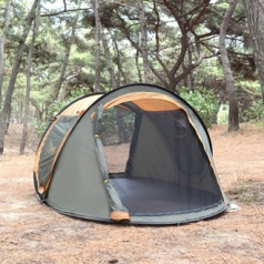 BONANZA 파퓰러 팝업 원터치 텐트 / 카키색상 / 캠핑 그늘막 자동텐트 / NF-PUT01