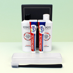 케라시스 샴푸+린스 + 크리오 덴티메이트 치약 2개 + 나드 NARD 미세모 칫솔 + 치약칫솔케이스