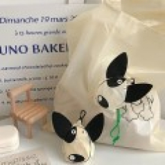 358 귀여운 강아지 패턴의 접이식 쇼핑백