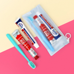 크리오 치약 덴티메이트 토탈케어+쿨맥스 스트롱 + 부케가르니 미세모칫솔 + 지퍼백