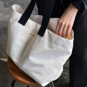 349 베이지 캔버스 토트 백 1pc
