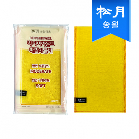 송월 빅다이아몬드때밀이 콤비60 (1매)