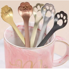 304스텐 재질 고양이 발바닥 스푼