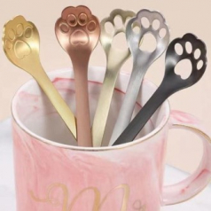 304스텐 재질 고양이 발바닥 스푼