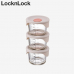 작은이미지: 락앤락 508S3 리틀럽 계량눈금 스팀홀 이유식 원형용기 230ml 3개세트 #2