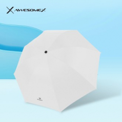 어썸엑스 UV차단 3단 수동 암막 파스텔 우양산(UPF50+) 화이트 // 인쇄배송무료