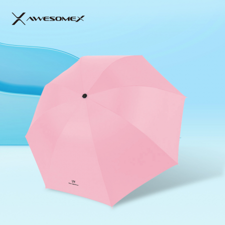 어썸엑스 UV차단 3단 수동 암막 파스텔 우양산(UPF50+) 핑크 // 인쇄배송무료 #2