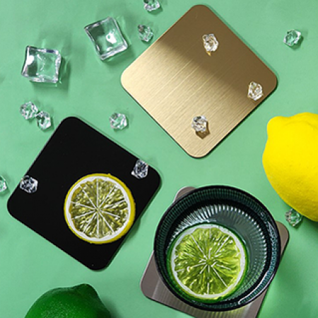 금속 코스터 스틸 컵받침 스텐 티코스터 #2