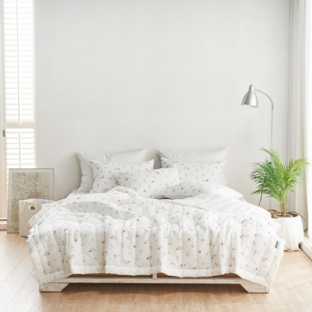 플라워리 스노우 시어서커 여름이불 겸 스프레드 싱글/퀸 2색상 고급침구가방증정 #3