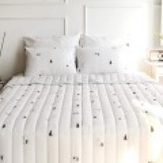 큐티 캣츠 시어서커 여름이불 겸 스프레드+패드+베개커버 싱글/더블 4색상 고급침구가방증정