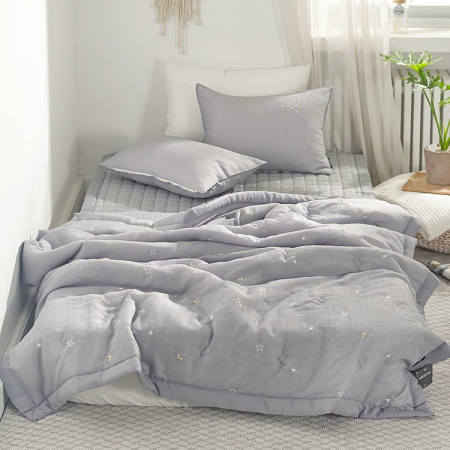 빈센티 스노우 시어서커 여름이불 겸 스프레드+패드+베개커버 풀세트 싱글 2색상 (고급침구가방증정) #4